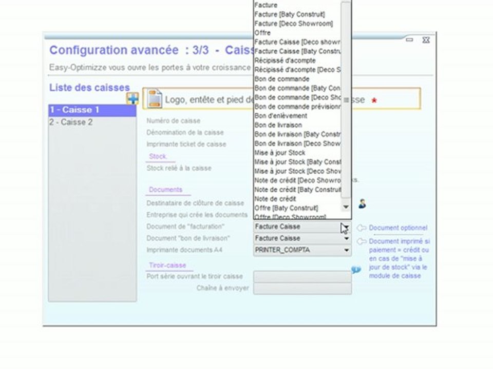 Finances - Optimizze: Création d'une caisse - ERP - v16