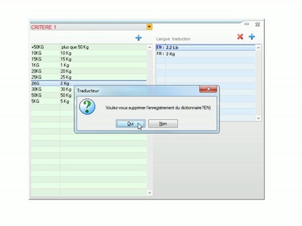 Divers - Optimizze: Suppression d'une traduction - ERP - v16