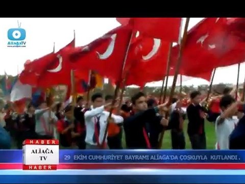 29 EKİM CUMHURİYET BAYRAMI ALİAĞA'DA ÇOŞKUYLA KUTLANDI.