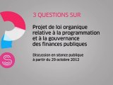 [Questions sur] Projet de loi organique relative à la programmation et à la gouvernance des finances publiques