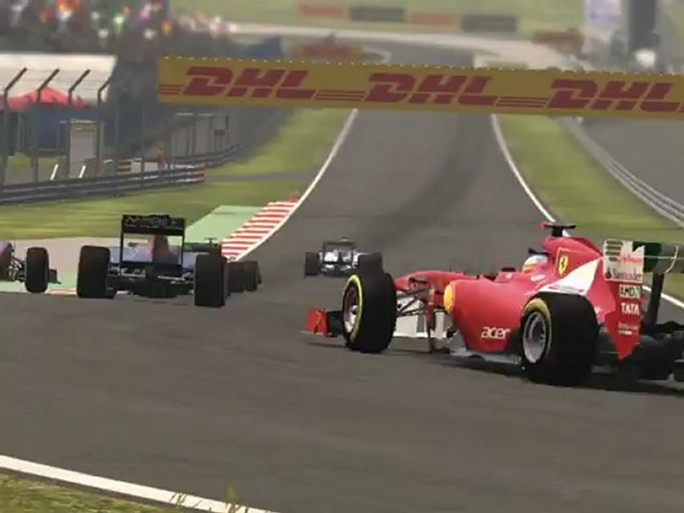 F1 2011 - GP d'Inde - Kier vs Schumacher et Buemi