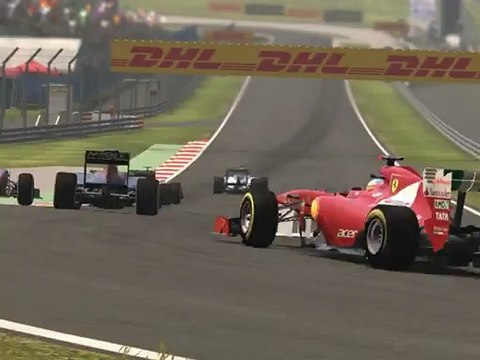 F1 2011 - GP d'Inde - Kier vs Schumacher et Buemi