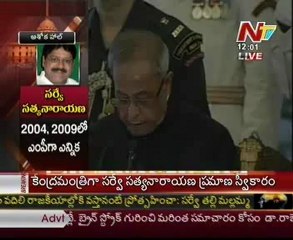 MP Survey satyanarayana Takes Charges-Signing as Central Minister