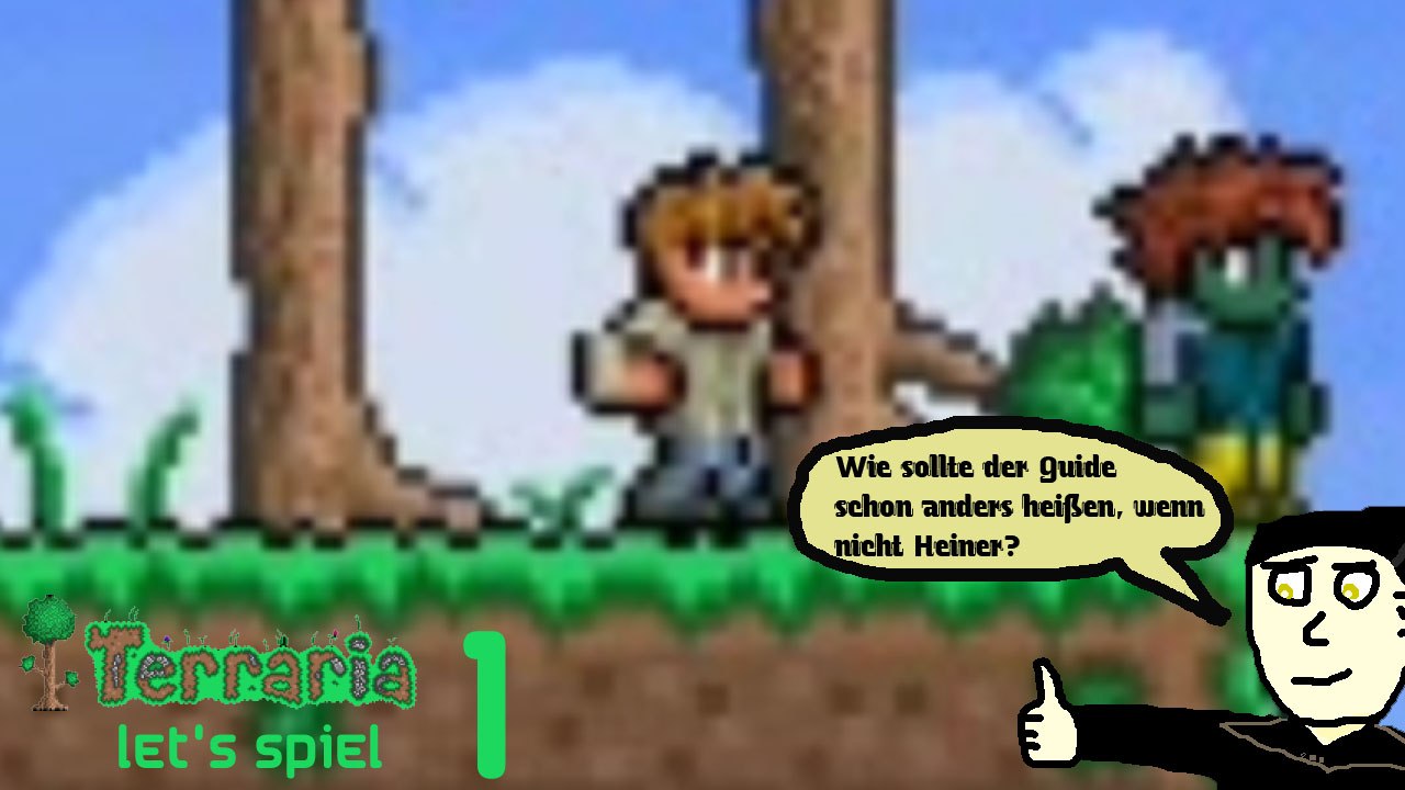 Terraria 'Let's Spiel' (Let's Play) 1: Heiner der schweizer Guide