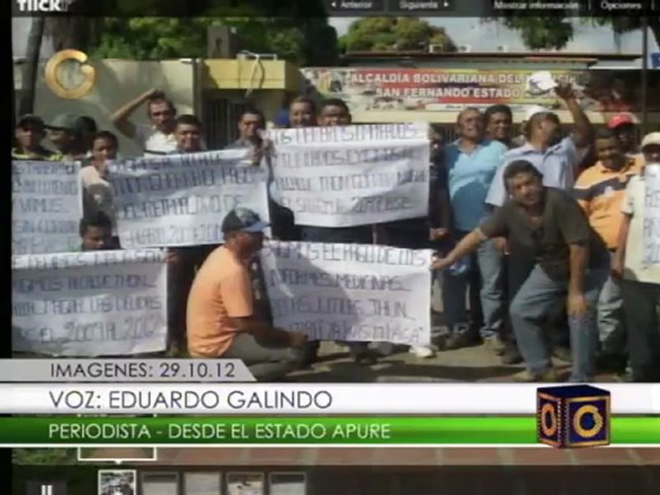 Trabajadores de la Alcaldía de San Fernando de Apure protestaron para exigir reivindicaciones salariales