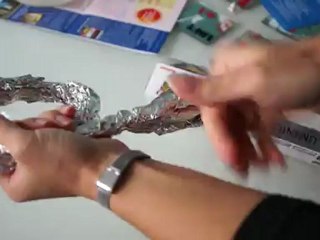 faire un 0 en alu pour du papier mâché