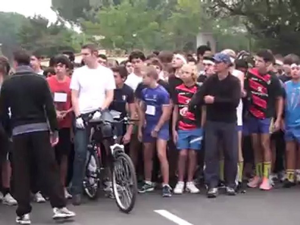 cross 2012 du collège : le départ des minimes