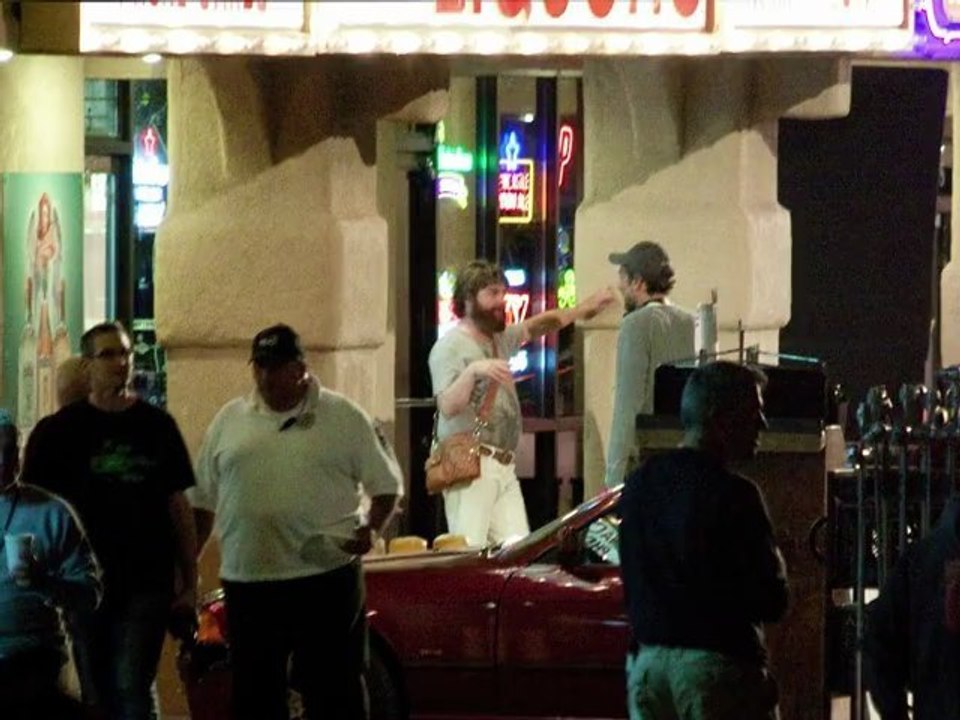 Zach Galifianakis Films 'Flashback Scene' in Hangover III