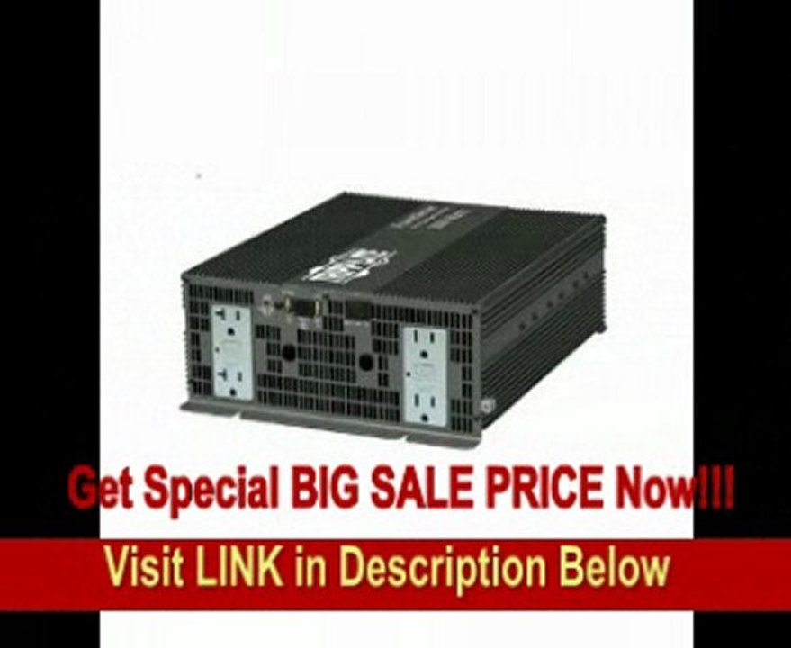 Tripp Lite PV3000GFCI Heavy Duty Inverter 3000W 12V DC to AC 120V 5-15R GFCI 4 Outlet