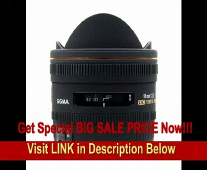 Sigma 10mm f/2.8 EX DC HSM Fisheye Lens for Sony Alpha Digipha Digital SLR Cameras