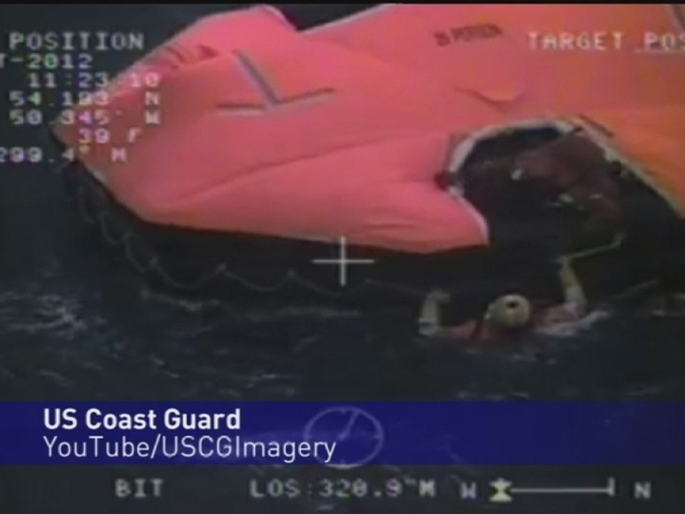 Dramatic sea rescue in path of Hurricane Sandy