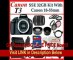 Canon EOS Rebel T3 (1100d) SLR Digital Camera w/ Canon 18-55mm Lens + 2 Extra Lens + Close Up Kit + 2 Batteries and charger + Hdmi Cable + 32gb Sdhc Memory Card + Soft Carrying Cases + Tripod & Much More !!