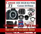 Canon EOS Rebel T3 (1100d) SLR Digital Camera w/ Canon 18-55mm Lens   2 Extra Lens   Close Up Kit   2 Batteries and charger   Hdmi Cable   32gb Sdhc Memory Card   Soft Carrying Cases   Tripod & Much More !!