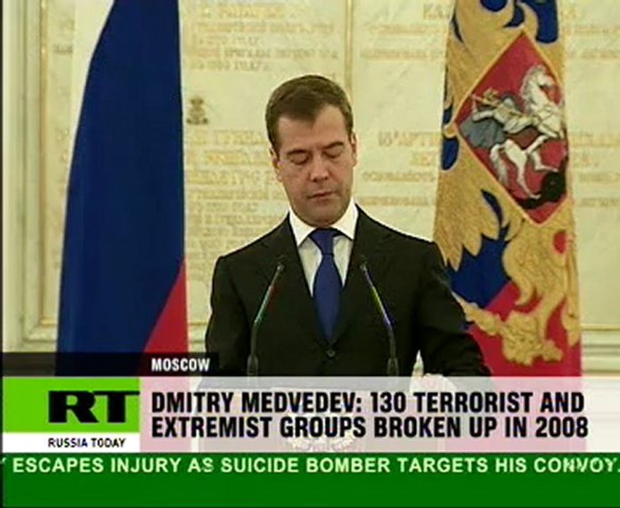 Medevev warns extremists