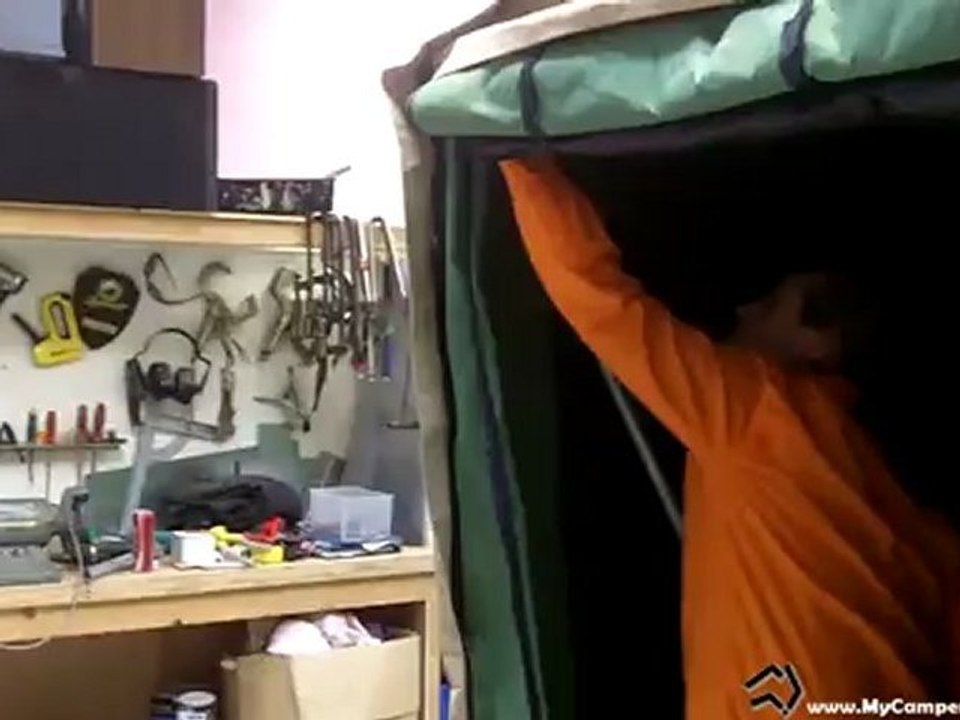 Pup Deefa Ute back Tent Setup