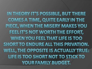 Budgeting for a Better Life