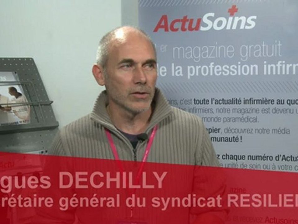 "3 minutes / 3 questions" : Hugues DECHILLY, secrétaire général du syndicat Résilience