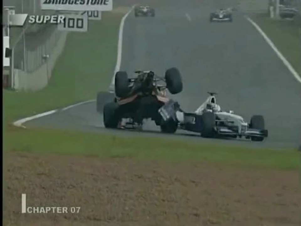 Montoya and Verstappen Crash in Brazil 2001