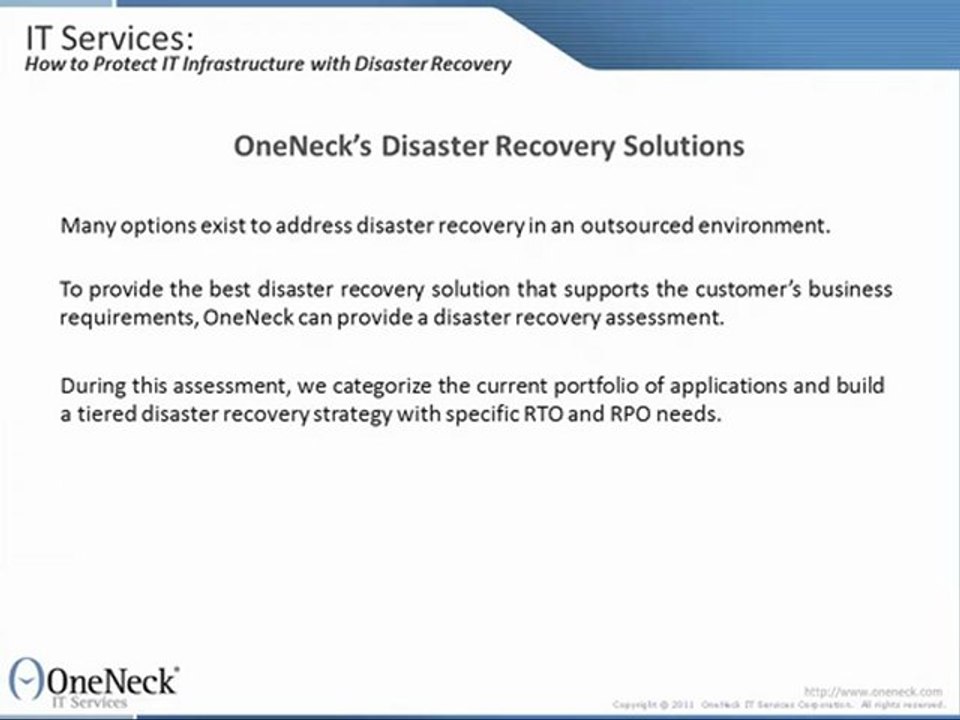 IT Services:  How to Protect IT Infrastructure with Disaster Recovery