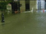 Superstorm Sandy: New York's Battery Park floods