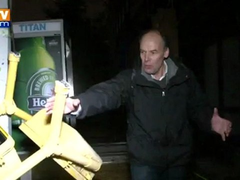 Les premiers dégâts causés par l'ouragan Sandy