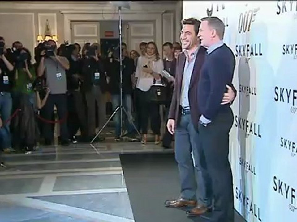 Daniel Craig y Javier Bardem presentan en Madrid "Skyfall"