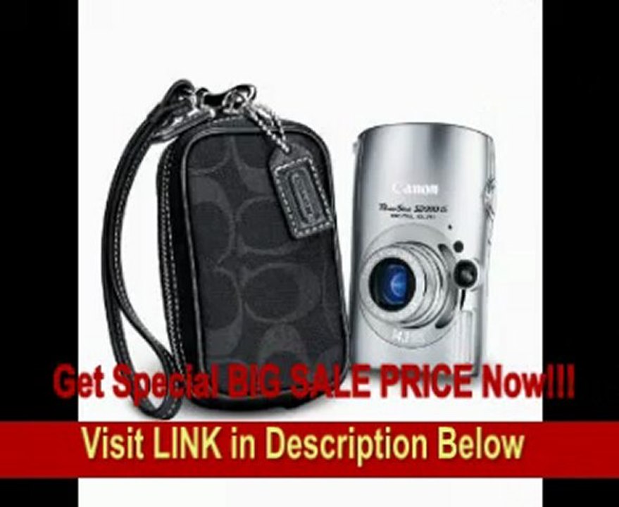 Canon Powershot SD990IS 14.7MP Digital Camera with 3.7x Optical Image Stabilized Zoom Coach Kit (Silver)
