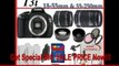 Canon EOS Rebel T3i SLR Digital Camera Kit with Canon 18-55mm Is Lens + Canon 55-250mm Is Lens + Huge Accessories Package Including Wide Angle Macro Lens + 2x Telephoto Lens + 3 Pc Filter KIT + 8gb Sdhc Memory Card & Much More!!