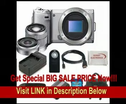 Sony Alpha Nex-5N Kit with 16mm & 18-55mm Lenses. Package Includes: Sony Nex5N Digital Camera, Sony E-Mount SEL 1855 18-55mm f/3.5-5.6 Zoom Lens, Sony E-Mount SEL16F28 16mm f/2.8 Wide-Angle Alpha E-Mount Lens, Extended Life Battery, Rapid Travel Char