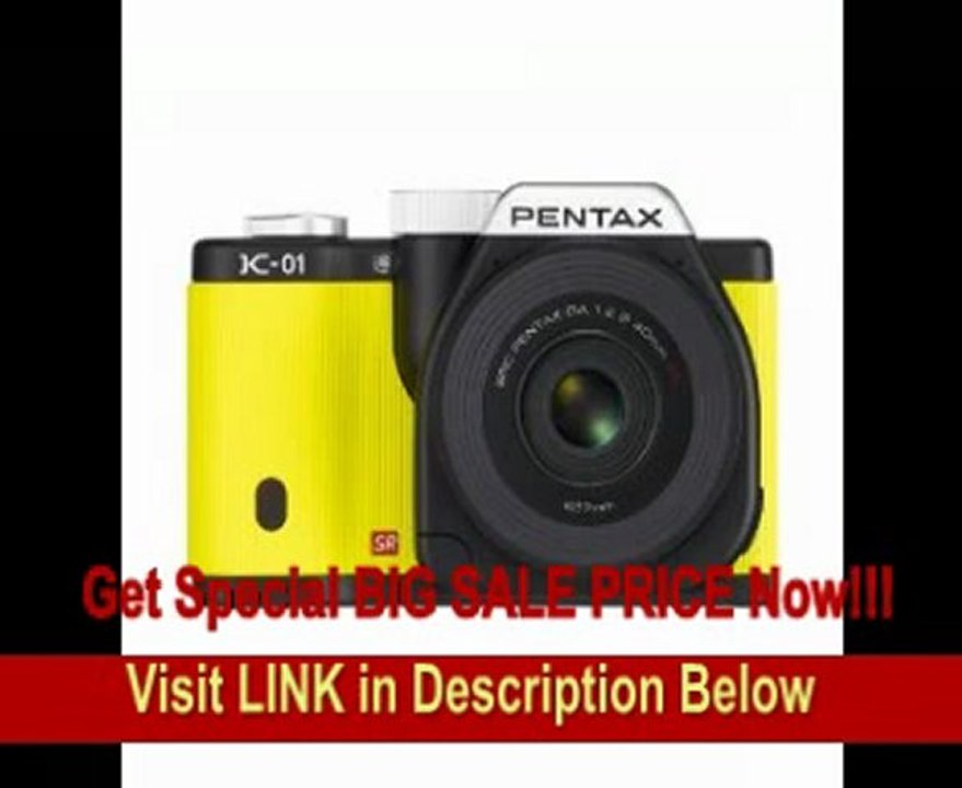 Pentax mirrorless body design compatible with 25+ million Pentax K mount lenses K-01 Lens Body Kit - Yellow