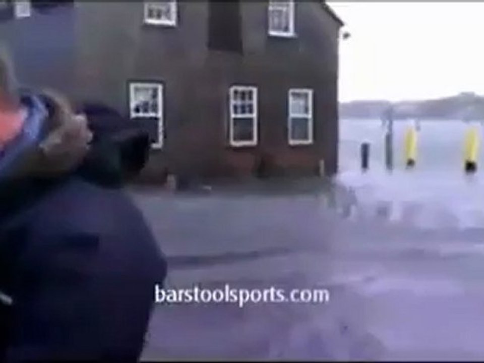 Shark swims in the streets of New York because of Hurricane Sandy