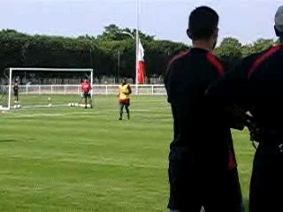 Entrainement du psg au camp des loges