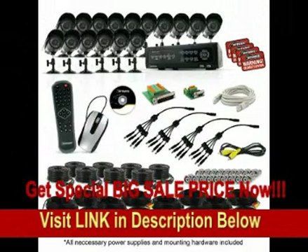 Defender SN501-16CH-006 16-Channel H.264 DVR Security System with 16 Indoor/Outdoor Night Vision CCD Cameras (Black)