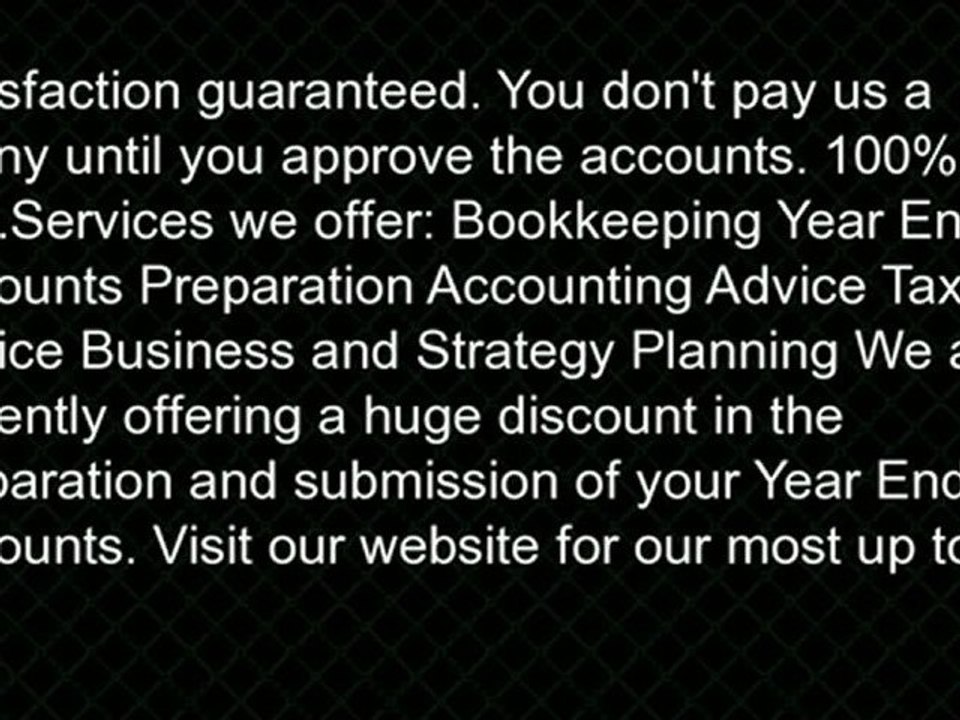 Year End Accounts Preparation