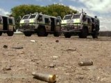 S. African police clash with striking miners