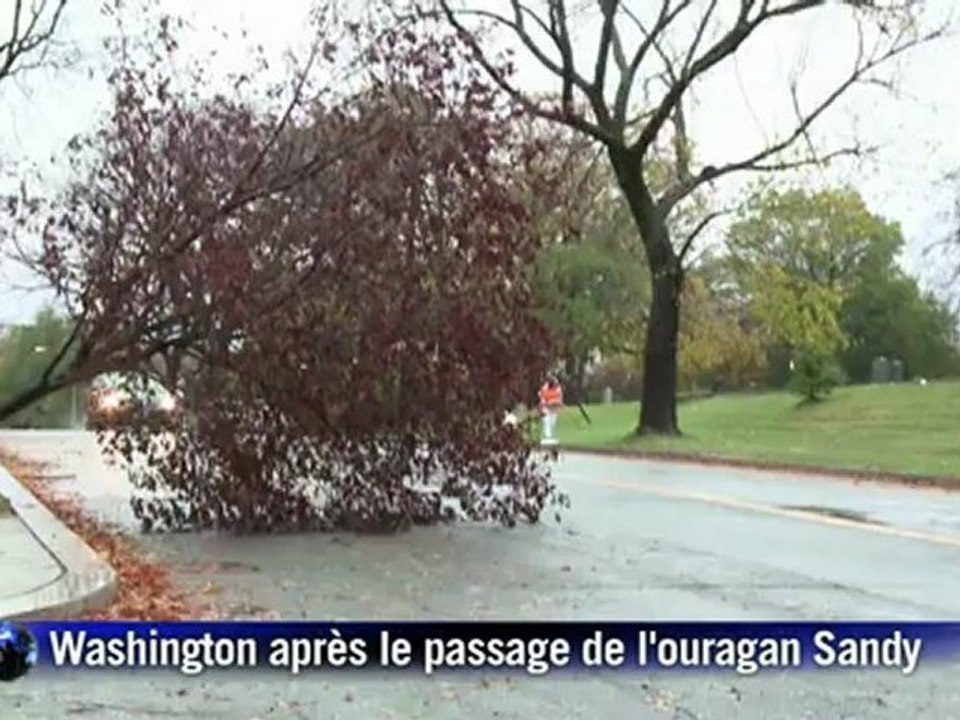 Ouragan Sandy: à Washington, plus de peur que de mal