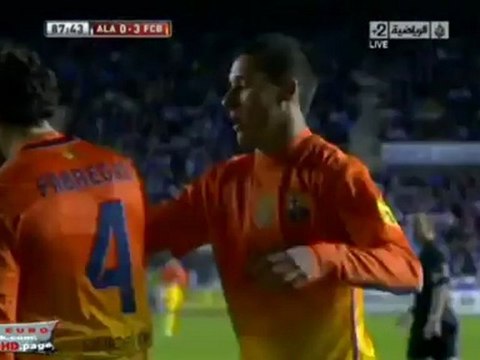 هدف برشلونة الثالث على ديبورتيفو ألافيس (3-0) فابريغاس