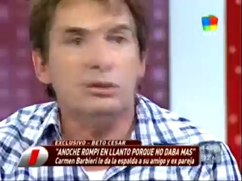 Beto Cesar llora en Intrusos