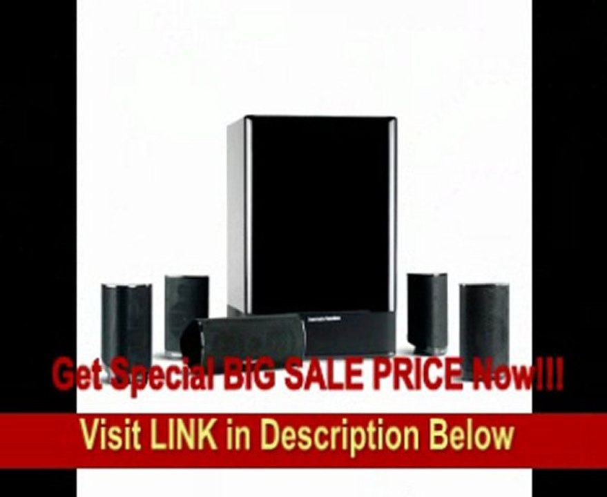 Harman Kardon HKTS-15 5.1 High-Performance, 6-Piece Home Theater Speaker System (Black Gloss)