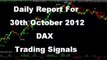 TradeStation And NinjaTrader Dax Futures Daily Report 30th Oct 2012
