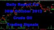 TradeStation And NinjaTrader Crude Oil Futures Daily Report 30th Oct 2012