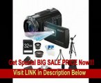 Sony HDRPJ710V High Definition Handycam 24.1 MP Camcorder with 10x Optical Zoom, 32 GB Embedded Memory and Built-in Projector + 32GB High Speed SDHC Card + High Capacity Batt+ Rapid AC/DC Charger + Pro Wide Angle Lens + Pro 2X Lens + More!