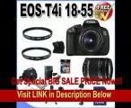Canon EOS Rebel T4i 18 MP CMOS APS-C Digital SLR Camera with 3.0-Inch LCD and EF-S 18-55mm f/3.5-5.6 IS Lens & Canon 55-250 IS (2 Lens Kit!!!!)   32GB Memory  2 Extra Batteries   Charger   3 Piece Filter Kit   UV Filter   Full Size Tripod   Case  Acc
