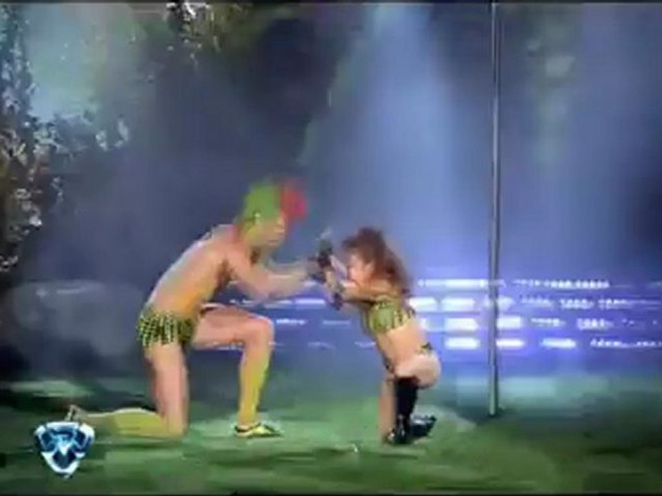 Hernán Piquín y Noelia Pompa en el caño