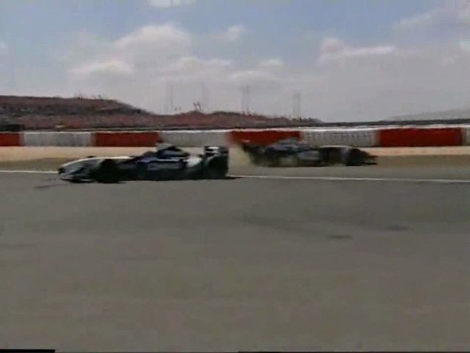 Coulthard and Montoya Crash in Germany 2002