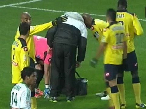 Pierrick Cros touché au genou