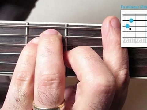 L'accord de Fa mineur barré (accords 11) avec zamzam