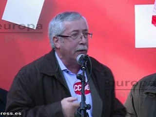 Toxo critica a CSI-F por no apoyar la huelga