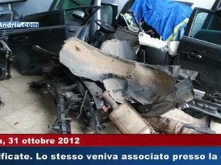 Furgone con resti di due autovetture rubate ad Andria - arrestato il conducente