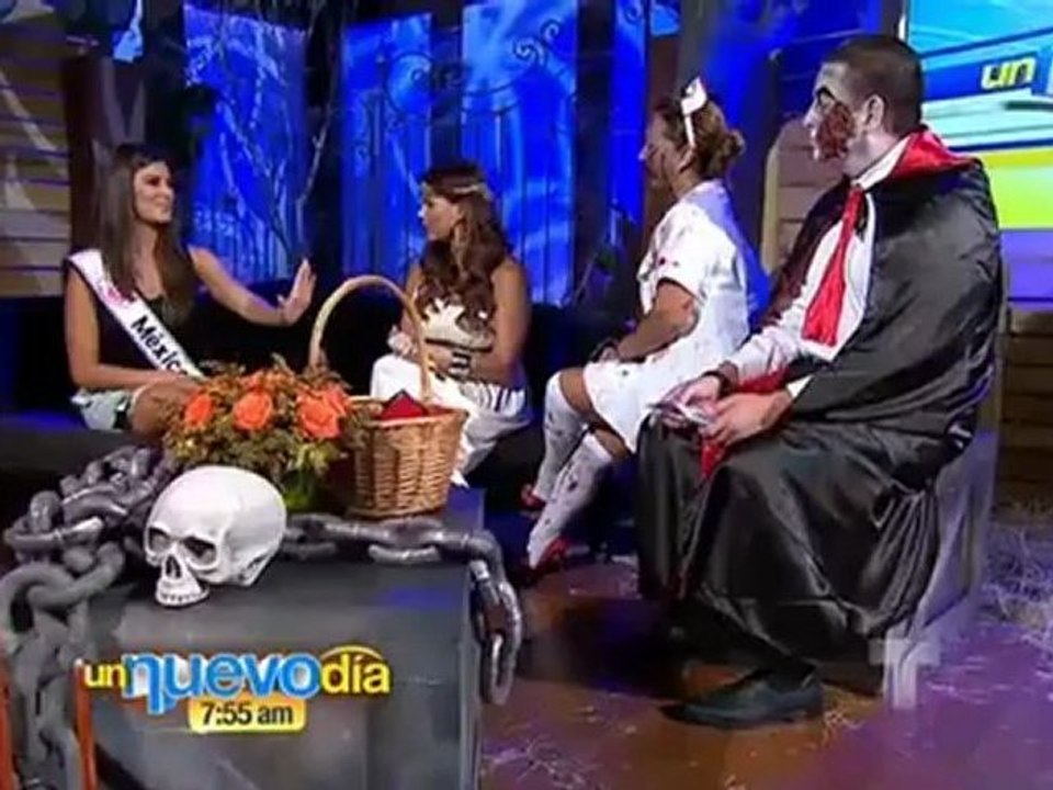 Karina Gonzalez,Miss México 2012 en Un Nuevo Dia. Parte 1.